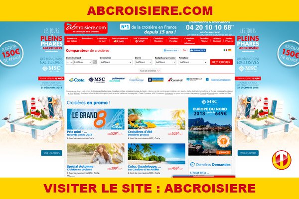 Site internet : Abcroisiere