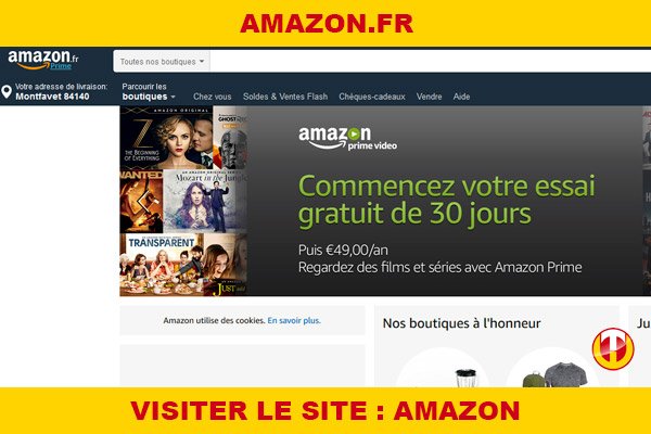 Site internet : Amazon