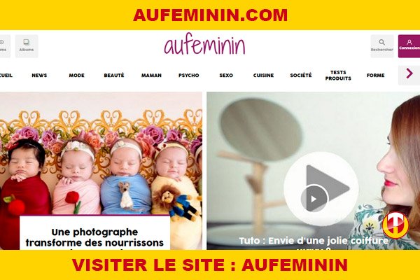 Site internet : Aufeminin