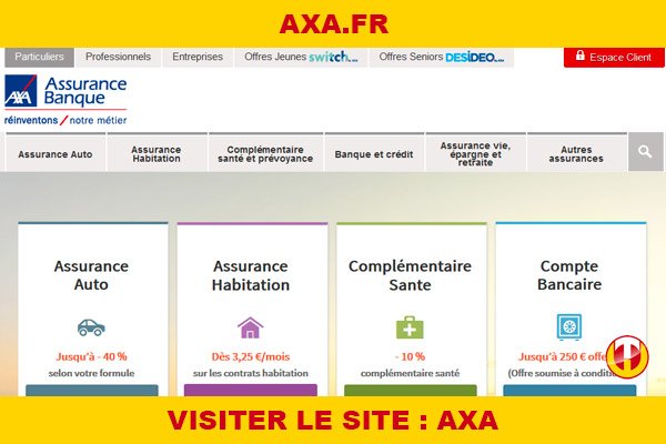 Site internet : Axa