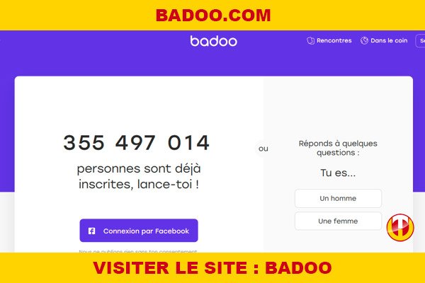 Site internet : Badoo