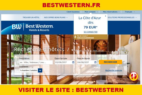 Site internet : Bestwestern