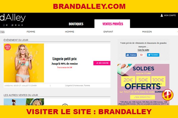 Site internet : Brandalley