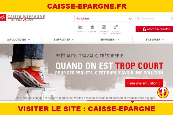 Site internet : Caisse-epargne