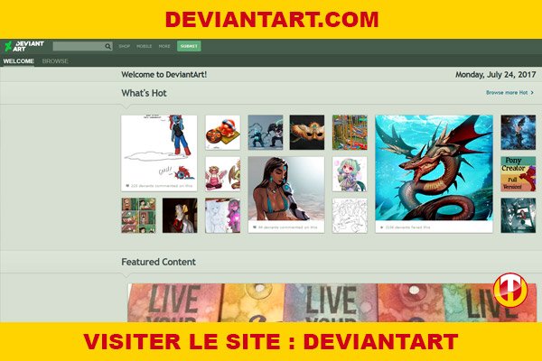 Site internet : Deviantart