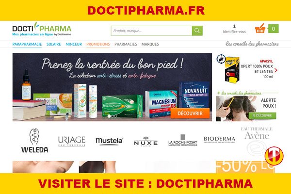 Site internet : Doctipharma