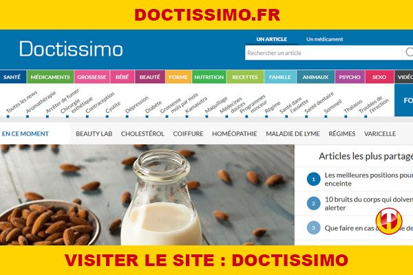 Site internet : Doctissimo