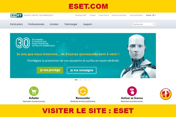 Site internet : Eset