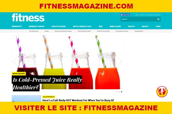 Site internet : Fitnessmagazine