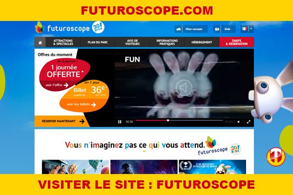 Site internet : Futuroscope