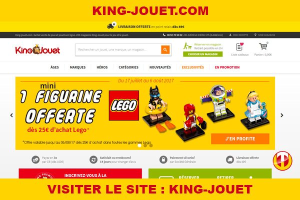 Site internet : King-jouet