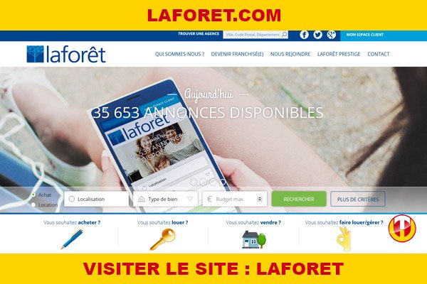 Site internet : Laforet