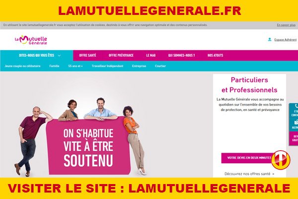 Site internet : Lamutuellegenerale