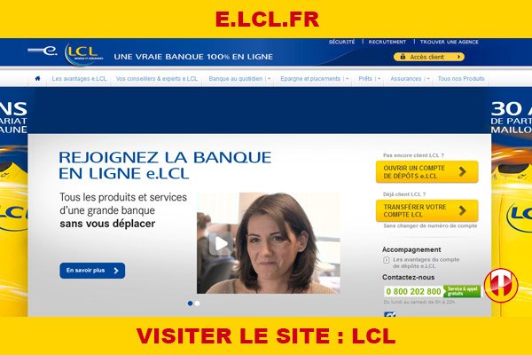 Site internet : LCL