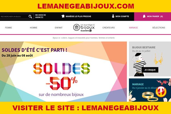 Site internet : Lemanegeabijoux