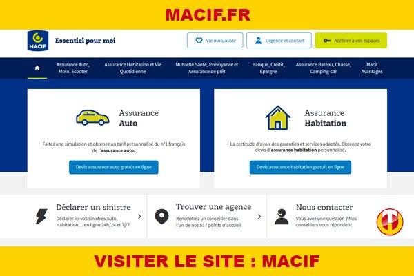 Site internet : Macif