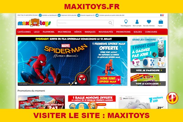 Site internet : Maxitoys