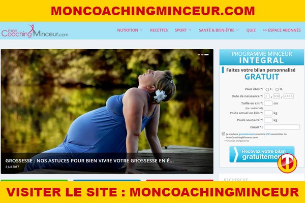 Site internet : Moncoachingminceur