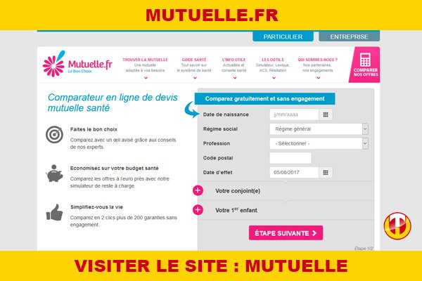 Site internet : Mutuelle