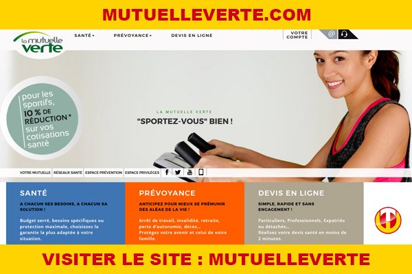 Site internet : Mutuelleverte