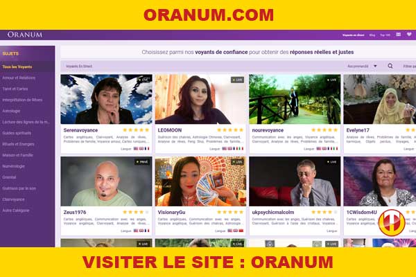 Site internet : Oranum