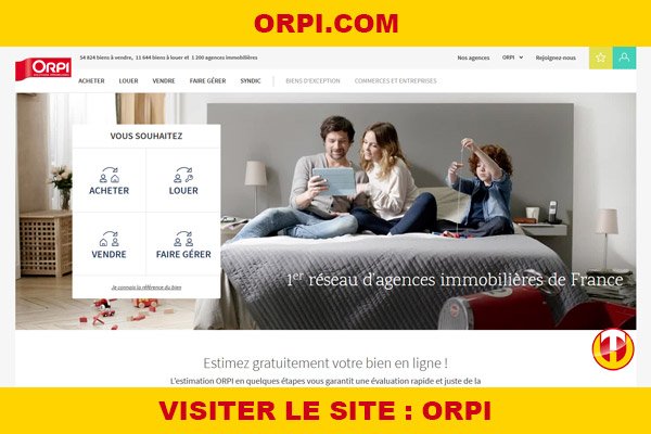 Site internet : Orpi