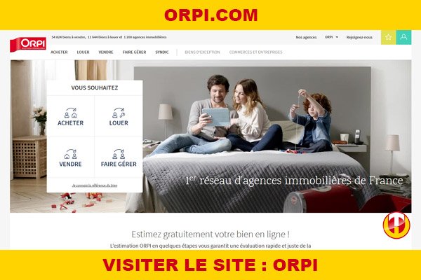 Site internet : Orpi