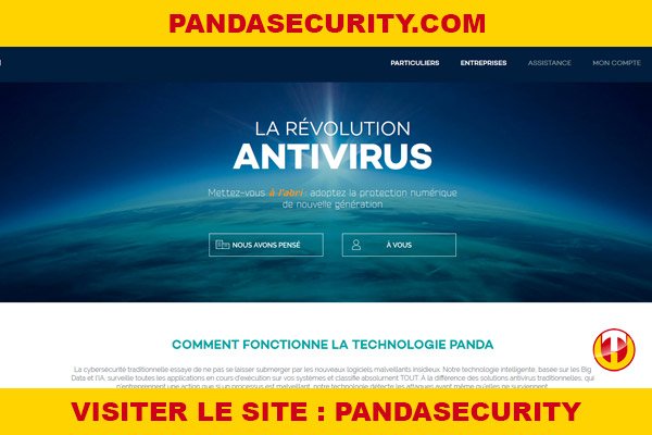 Site internet : Pandasecurity