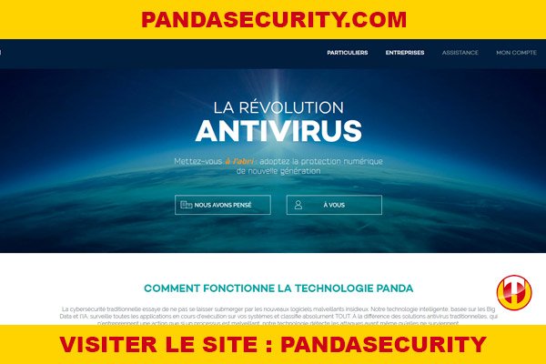 Site internet : Pandasecurity