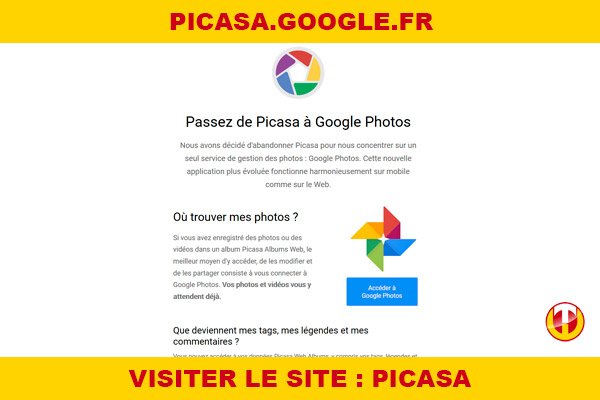 Site internet : Picasa