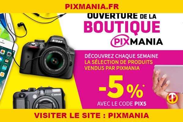 Site internet : Pixmania