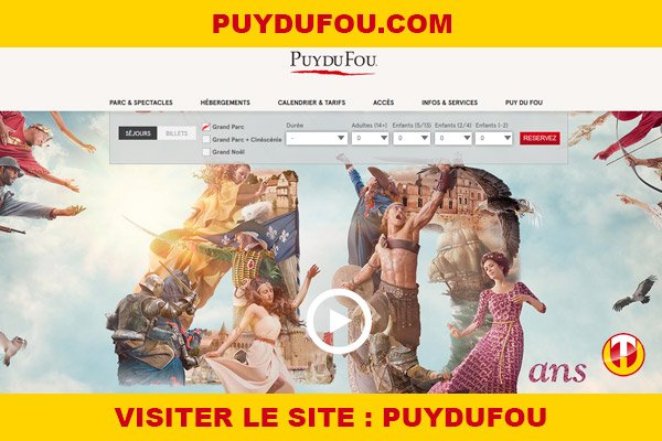 Site internet : Puydufou