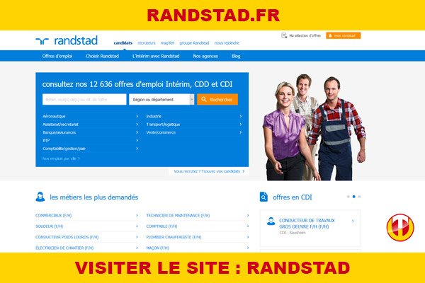 Site internet : Randstad