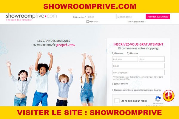 Site internet : Showroomprive