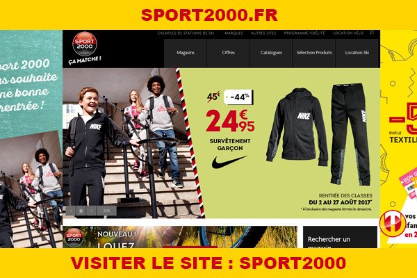 Site internet : Sport2000