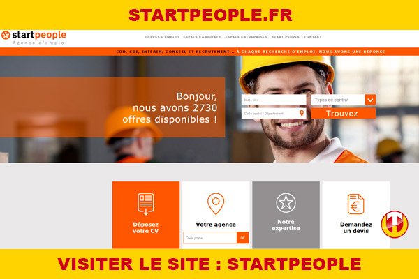 Site internet : Startpeople