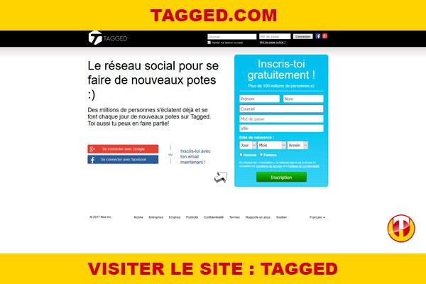 Site internet : Tagged