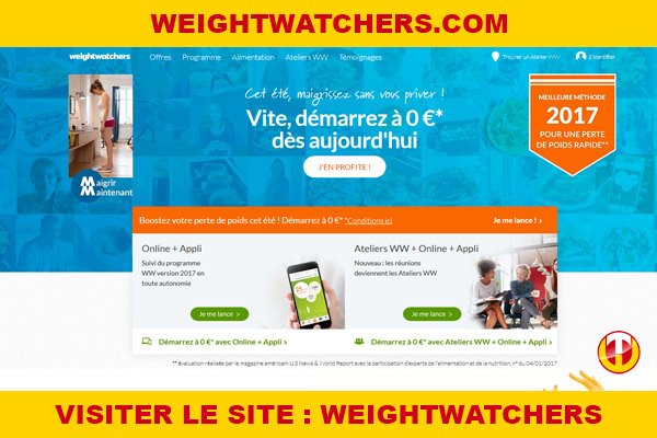 Site internet : Weightwatchers