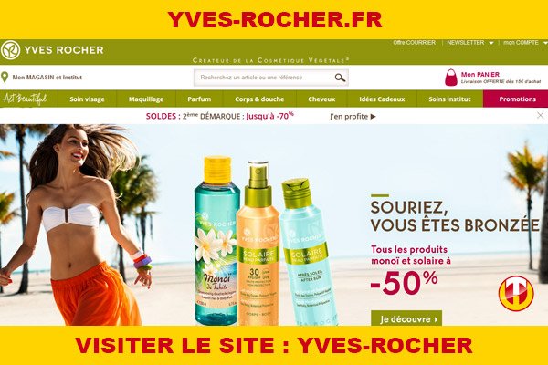 Site internet : Yves-rocher